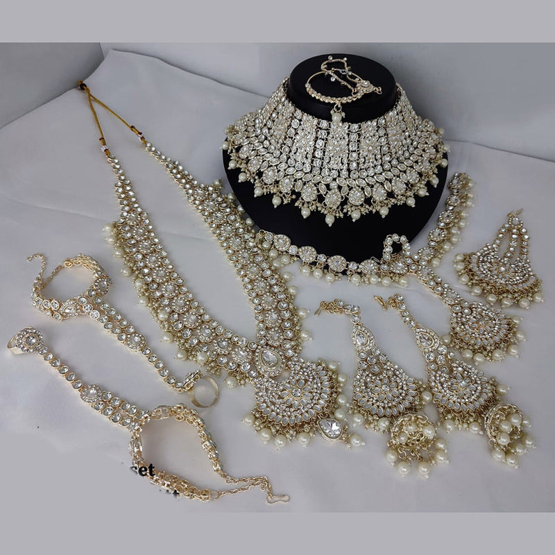 Manisha Jewellery Gold Plated Austrian Stone Bridal Set