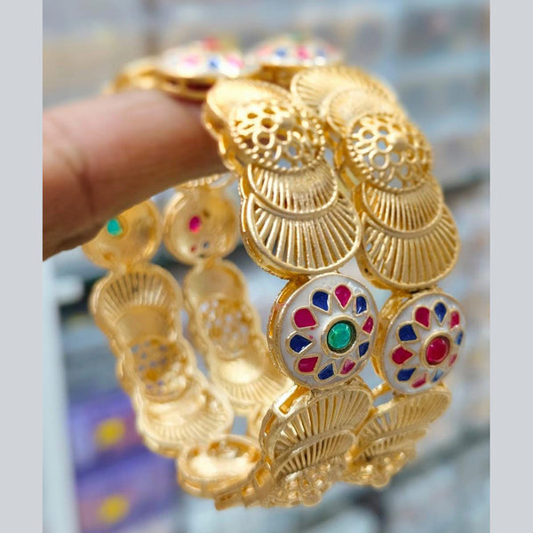 Manisha Jewellery Gold Plated  Bangle Set