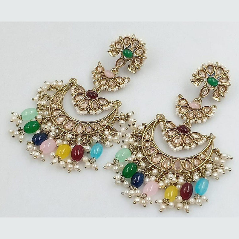 Manisha Jewellery Gold Plated Crystal Stone Dangler Earrings