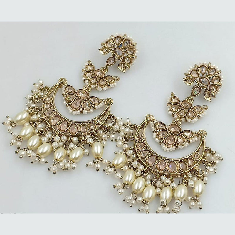 Manisha Jewellery Gold Plated Crystal Stone Dangler Earrings