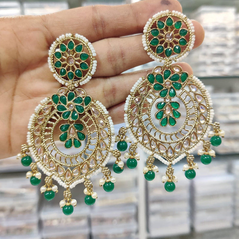 Manisha Jewellery Gold Plated Crystal Stone Dangler Earrings