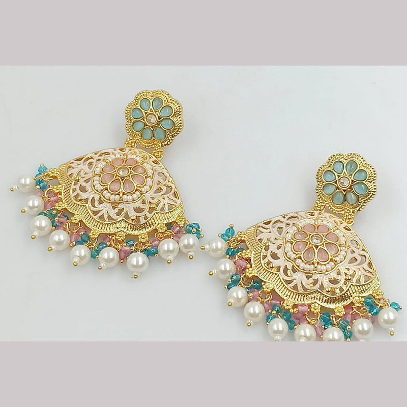 Manisha Jewellery Gold Plated Pearl Dangler Earrings