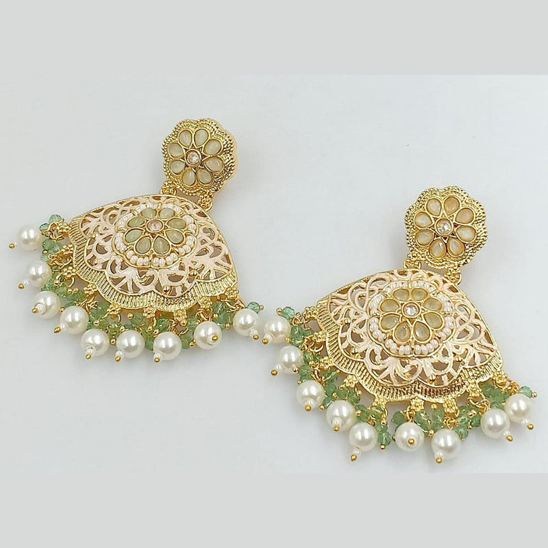 Manisha Jewellery Gold Plated Pearl Dangler Earrings