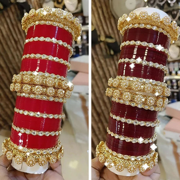 Manisha Jewellery Gold Plated Acrylic Bangles Set (1 Piece Only)