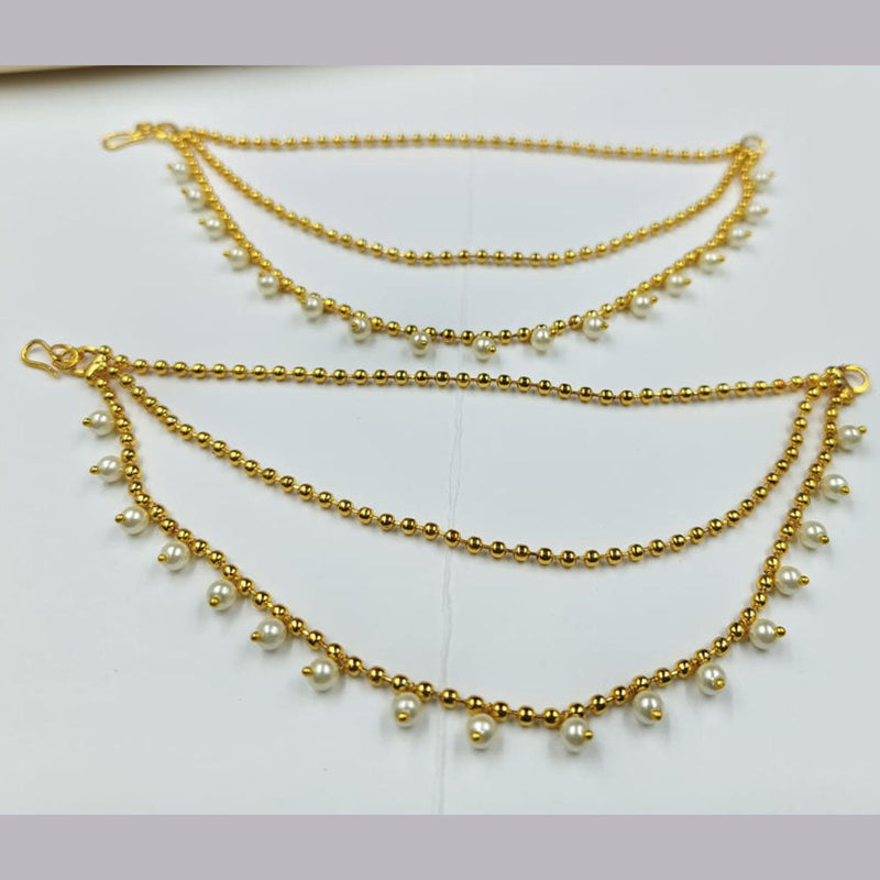 Manisha Jewellery Gold Plated Pearls Kanchain