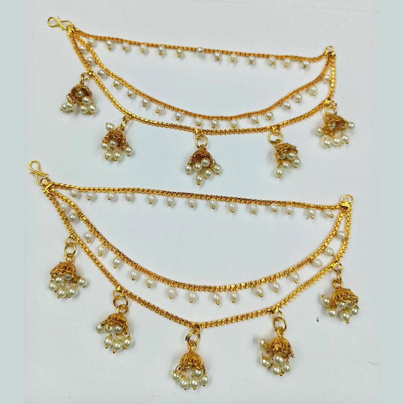 Manisha Jewellery Gold Plated Pearls Kanchain