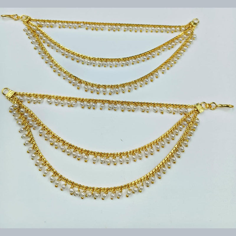 Manisha Jewellery Gold Plated Pearls Kanchain