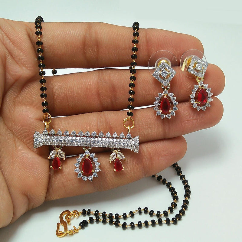 Manisha Jewellery Gold Plated Austrian Stone Manglasutra