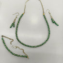 Manisha Jewellery Silver Plated Austrian Stone And Pearls Combo Set