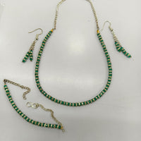 Manisha Jewellery Silver Plated Austrian Stone And Pearls Combo Set