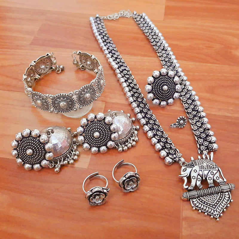 Manisha Jewellery Oxidised Plated Combo Set