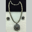 Manisha Jewellery Oxidised Plated Mirror Necklace Set