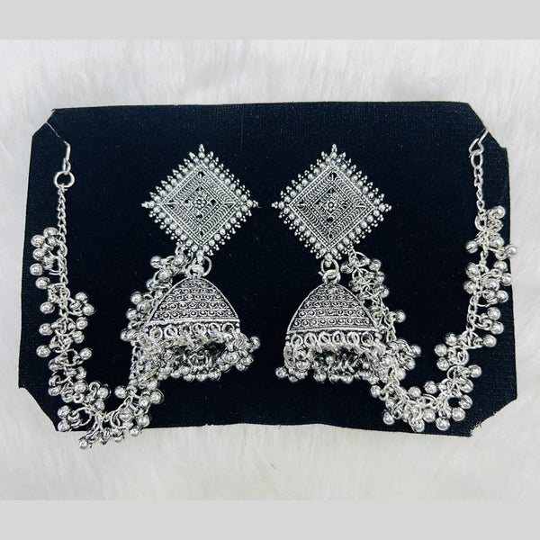 Manisha Jewellery Oxidised Plated Kanchain Jhumki Earrings