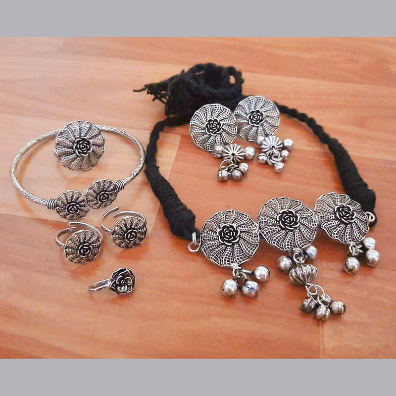 Manisha Jewellery Oxidised Plated Combo Set