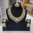 Manisha Jewellery Gold Plated Kundan Stone And Pearl Necklace Set