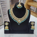 Manisha Jewellery Gold Plated Kundan Stone And Pearl Necklace Set