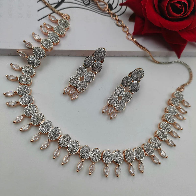 Manisha Jewellery Gold Plated Austrian Stone Necklace Set