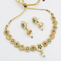 Manisha Jewellery Gold Plated Crystal Stone Necklace Set