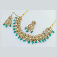 Manisha Jewellery Gold Plated Crystal Stone Pearls Necklace Set