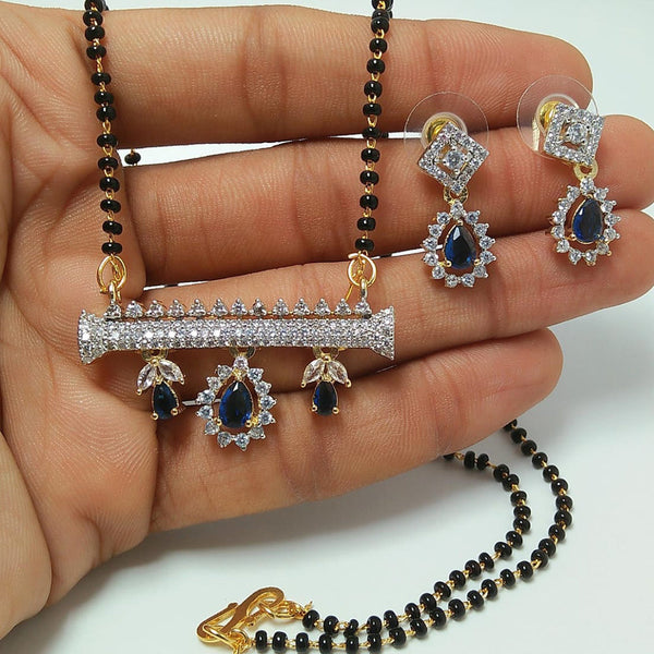 Manisha Jewellery Gold Plated Austrian Stone Manglasutra