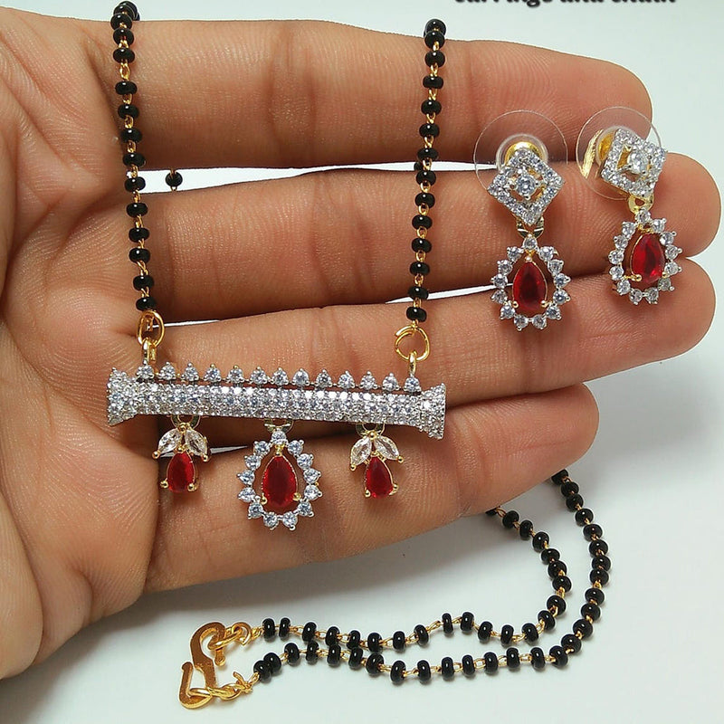 Manisha Jewellery Gold Plated Austrian Stone Manglasutra