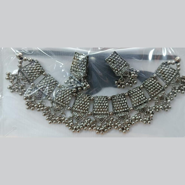 Manisha Jewellery Oxidised Plated Ghungroo Choker Necklace Set