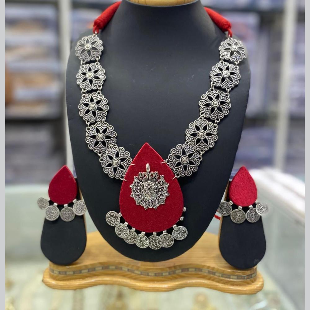 Manisha Jewellery Oxidised Plated Necklace Set