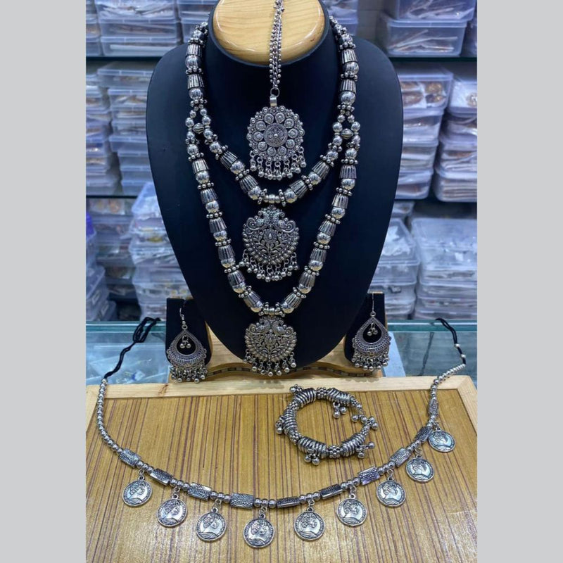 Manisha Jewellery Oxidised Plated Combo Set