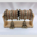 Manisha Jewellery Gold Plated Kundan Stone Bangles Set