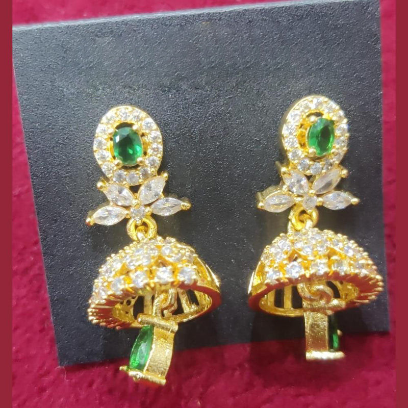 Manisha Jewellery Gold Plated Austrian Stone Jhumki Earrings