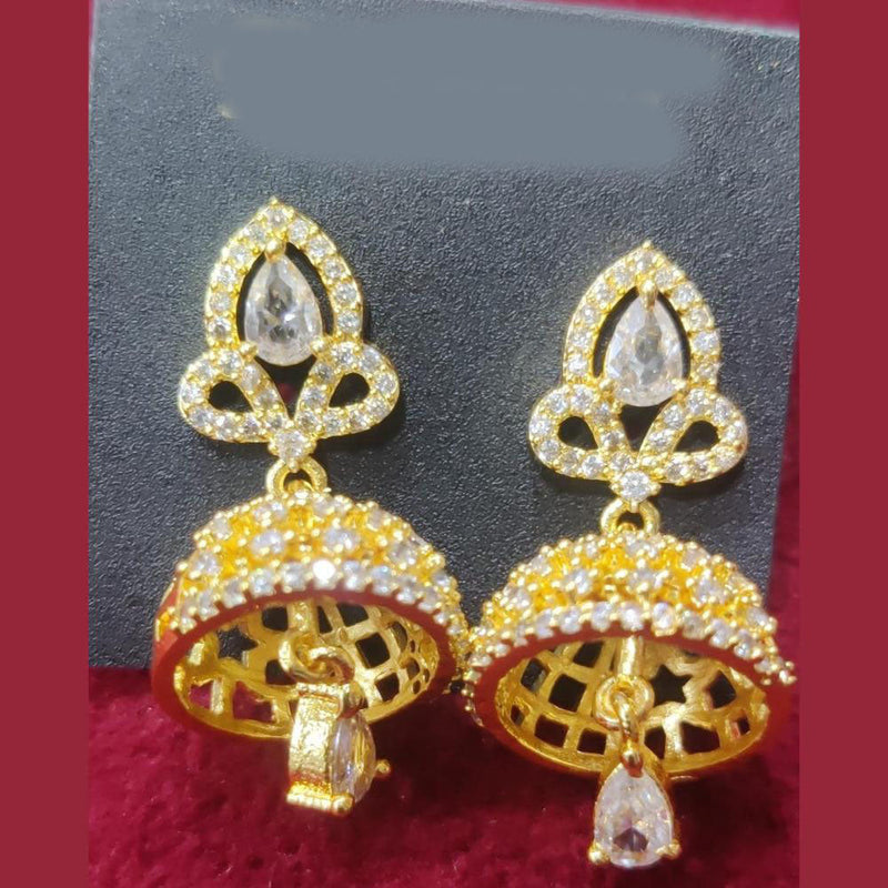 Manisha Jewellery Gold Plated Austrian Stone Jhumki Earrings