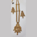 Manisha Jewellery Gold Plated Pota Stone Necklace Set