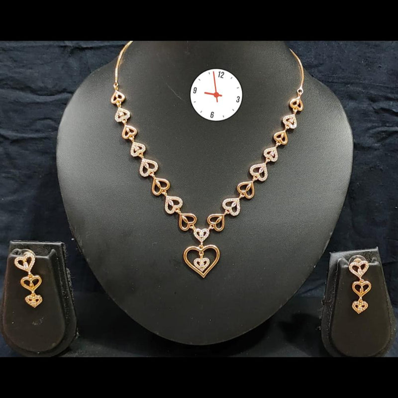 Manisha Jewellery Austrian Stone Heart Shape Necklace Set