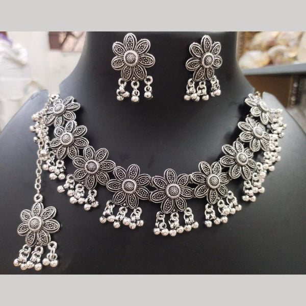 Manisha Jewellery Oxidised Plated Choker Necklace Set