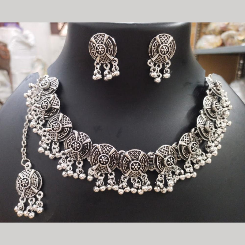 Manisha Jewellery Oxidised Plated Choker Necklace Set