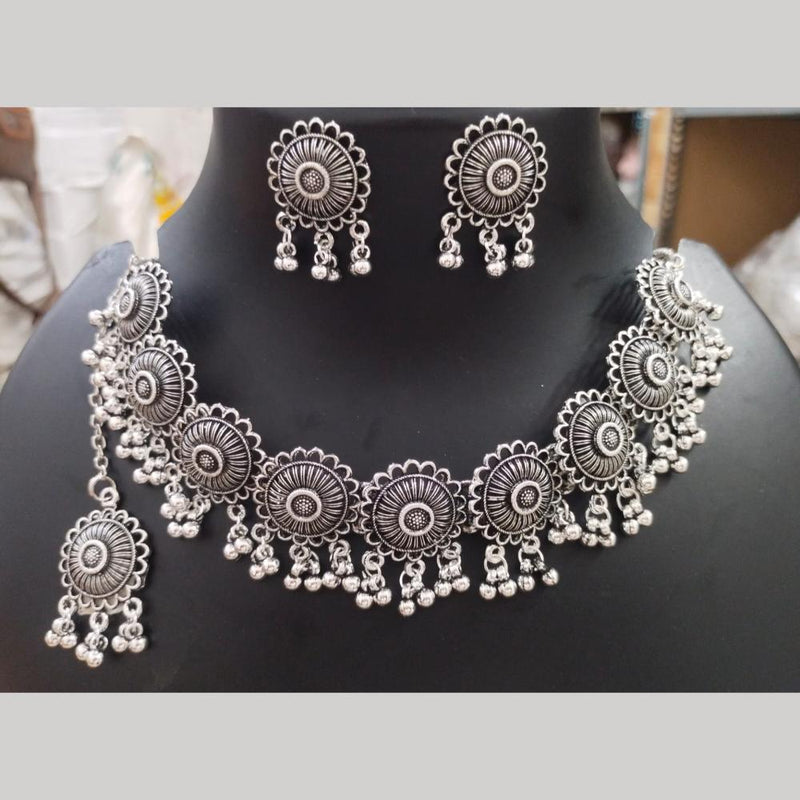 Manisha Jewellery Oxidised Plated Choker Necklace Set