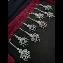 Manisha Jewellery Silver Plated American Dimond Maangtikka