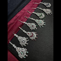 Manisha Jewellery Silver Plated American Dimond Maangtikka