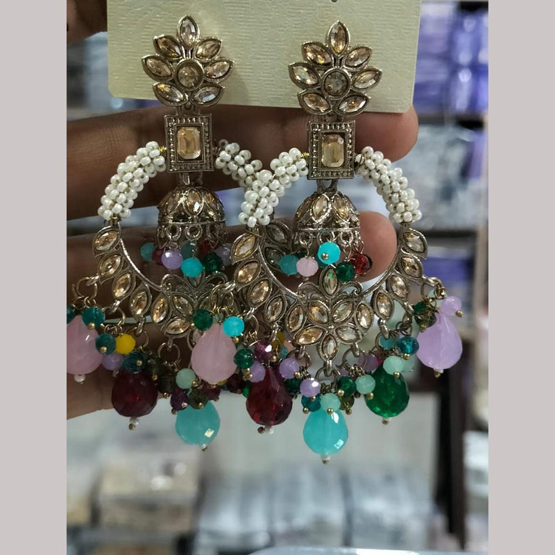 Manisha Jewellery Gold Plated Kundan Stone And Pearls  Dangler Earrings