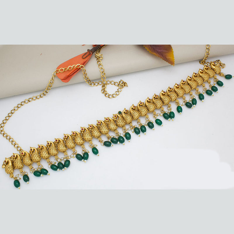 Manisha Jewellery Gold Plated Pota Stone And Beads Kamarbandh