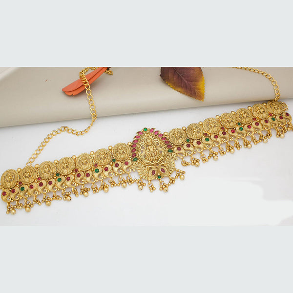 Manisha Jewellery Gold Plated  Pota Stone Temple Kamarbandh