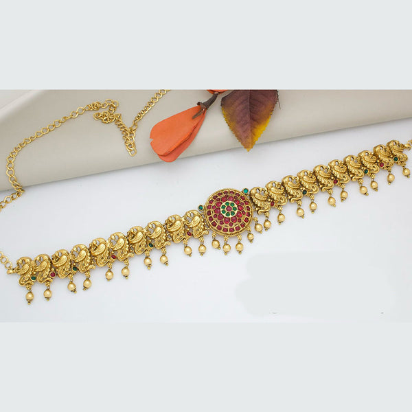 Manisha Jewellery Gold Plated Pota Stone Kamarbandh