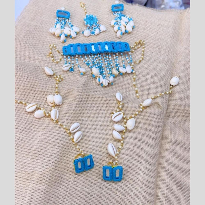 Manisha Jewellery Floral Jewellery And Shell Combo Set