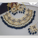 Manisha Jewellery Gold Plated Kundan Stone And Pearls Necklace Set