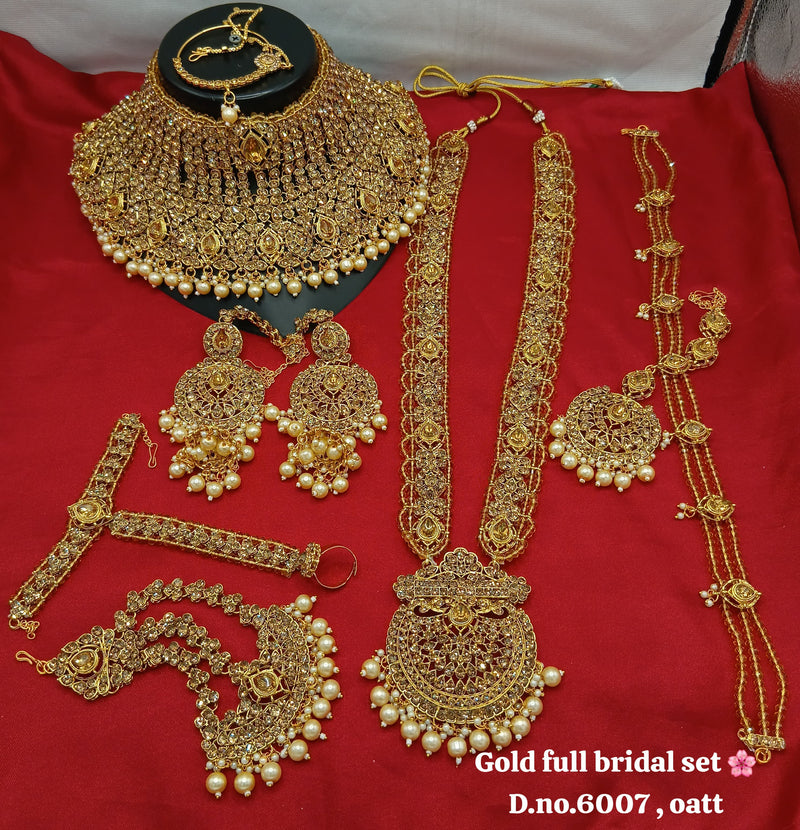 Manisha Jewellery Gold Plated Austrian Stone Bridal Set