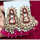 Manisha Jewellery Gold Plated Pota & Kundan Stone Dangler Earrings