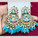 Manisha Jewellery Gold Plated Pota & Kundan Stone Dangler Earrings