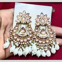 Manisha Jewellery Gold Plated Pota & Kundan Stone Dangler Earrings