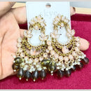 Manisha Jewellery Gold Plated Pota & Kundan Stone Dangler Earrings
