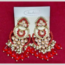 Manisha Jewellery Gold Plated Pota & Kundan Stone Dangler Earrings